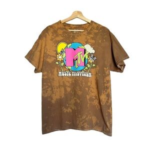 MTV NWOT Hippie Distressed Tee‎